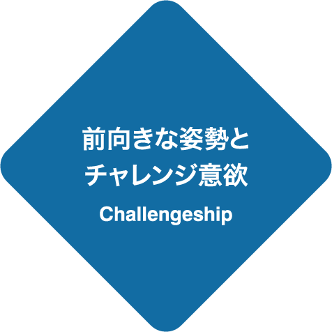 前向きな姿勢とチャレンジ意欲